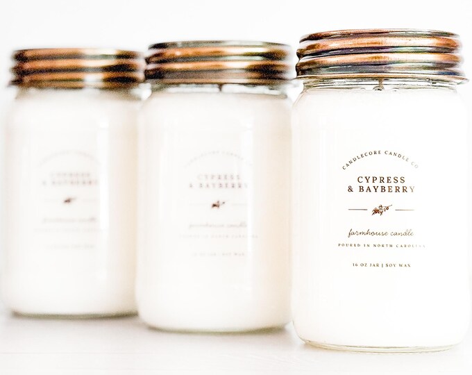 White Pine & Sage Scented Soy Candle