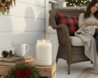 Christmas/Festive Flavors 100% Soy Candles