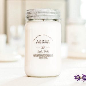 Spring Scents: Farmhouse Mason Jar Wedding And Special Occasion Personalized 100% Soy Candles