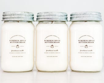 Leather Soy Candle: Farmhouse Mason Jar