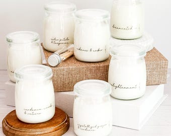 Summer Scents N-Z, Hand Poured Candle, Soy Candle, Farmhouse Candle, White Candle, Scented Candle