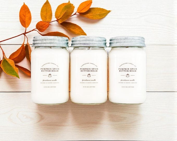 Tobacco Spice Scented Soy Candle