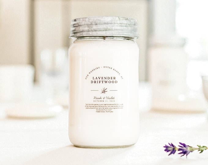 Fall Scents 1: Farmhouse Mason Jar Wedding Soy Candles