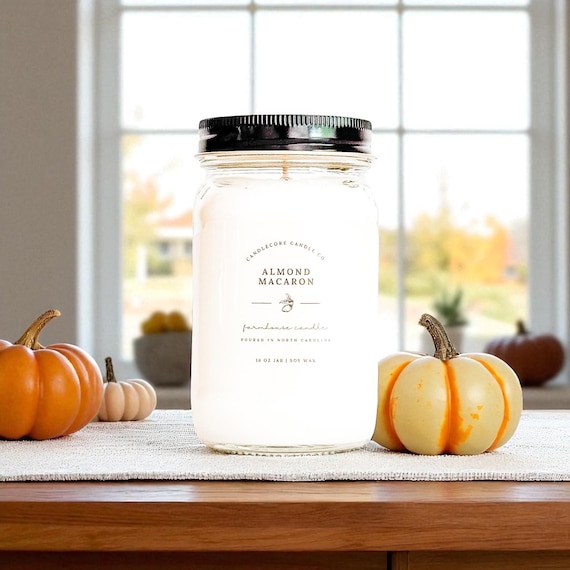 Almond Macaron Scented Soy Candle