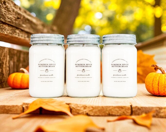 Spiced Pumpkin Latte Scented Soy Candle