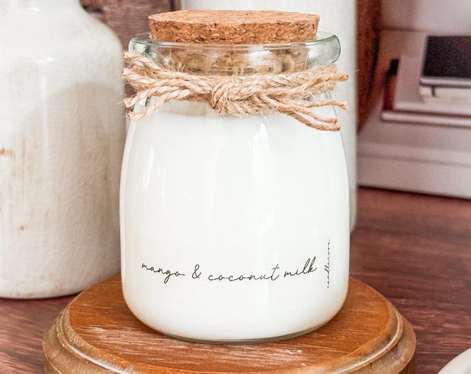 Summer Scents N-Z, Hand Poured Candle, Soy Candle, Farmhouse Candle, White Candle, Scented Candle