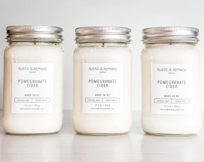 Scents C/D/E Scented Coconut Soy Candles