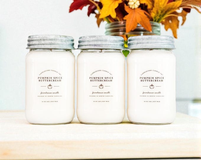 Almond & Honey Scented Soy Candle