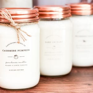 Cozy Season Vibes Scents, Hand Poured Candle, Soy Candle, Farmhouse Candle, White Candle, Scented Candle