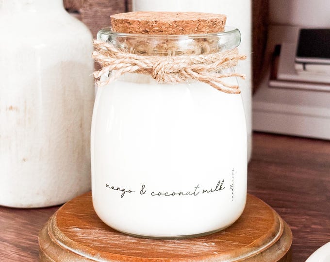 Scents M/N/O, Hand Poured Candle, Soy Candle, Farmhouse Candle, White Candle, Scented Candle