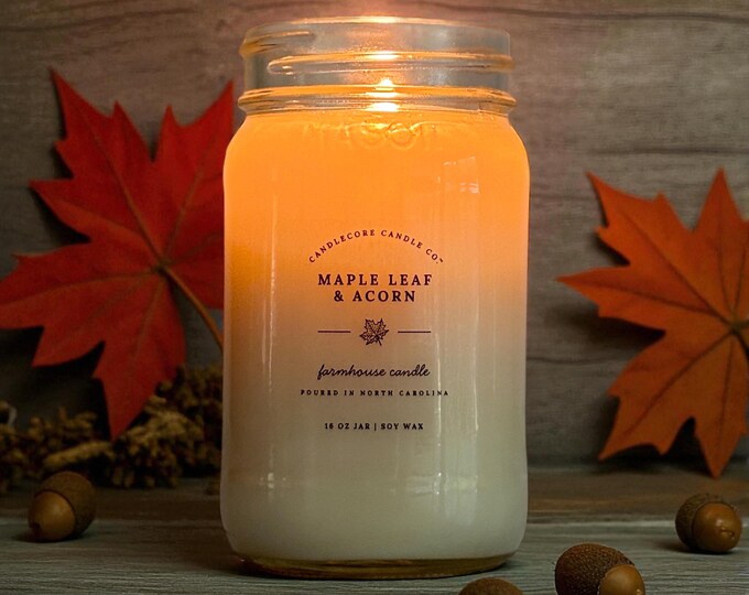 Apples & Maple Bourbon Scented Soy Candle