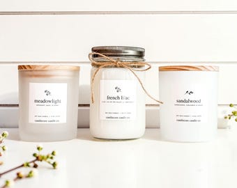100% Soy Candles And Melts: Choose Your Scent U/V/W/X/Y/Z