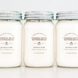 Winter Woods Scent: Farmhouse Mason Jar 100% Soy Candle