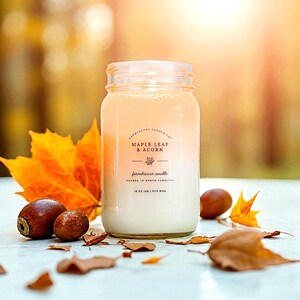 Fall Festival Scent: Farmhouse Mason Jar 100% Soy Candle