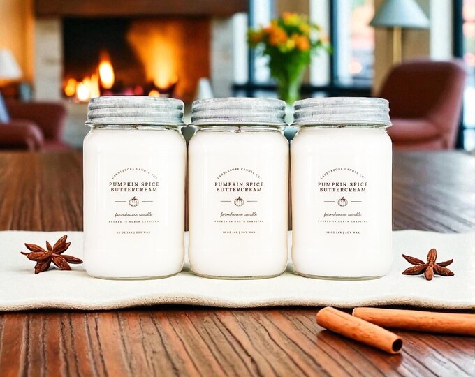 Pumpkin Peppercorn Scented Soy Candle