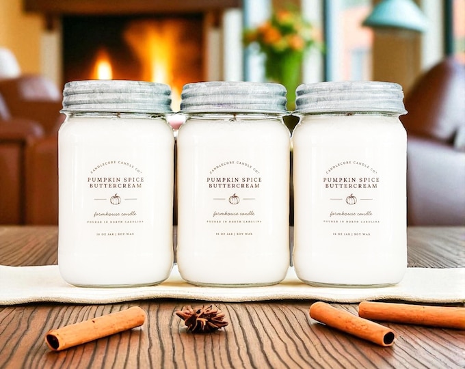 Red Ginger Saffron Scented Soy Candle