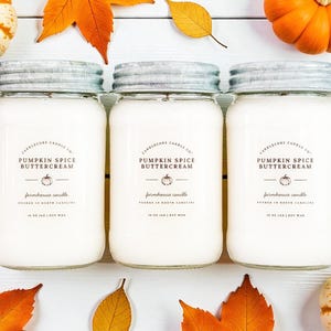 Fall Scents 2: Farmhouse Mason Jar 100% Soy Candles