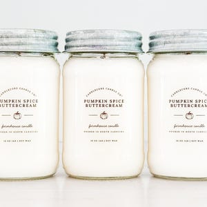 Autumn Ambrette Scent: Farmhouse Mason Jar 100% Soy Candle
