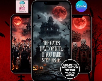 Halloween Party Video Invitation | Spooky Party Invite | Editable Halloween Video Invitation Template | Animated Halloween Party Invitation