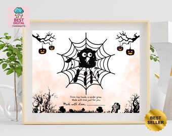 Halloween Handprint Bundle, Halloween Printable Handprint Craft for Kids, Fall Handprint Art, Preschool Daycare Activity, Halloween Craft
