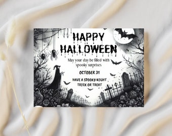 Halloween Party Invitation, Halloween Invite, Halloween Party Invite, Halloween Costume Party Invite, Happy Halloween, Scary invitation