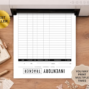 Inventory Tracker Printable | Stock Inventory Organizer | Inventory Management | Inventory Log List Order Tracker Inventory Log tracker image 7