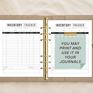 Inventory Tracker Printable | Stock Inventory Organizer | Inventory Management | Inventory Log List Order Tracker Inventory Log tracker image 3