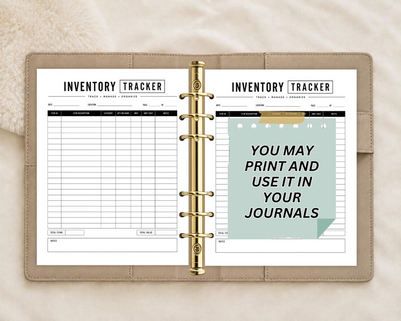Inventory Tracker Printable | Stock Inventory Organizer | Inventory Management | Inventory Log List Order Tracker Inventory Log tracker image 3