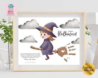 Halloween Handprint Bundle, Halloween Printable Handprint Craft for Kids, Fall Handprint Art, Preschool Daycare Activity, Halloween Craft