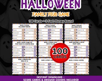 Querelle amicale d'Halloween Jeu | Jeu d'Halloween imprimable | Jeu Fête d'Halloween | Jeu Halloween Famille | Halloween Adultes Enfants Adolescents