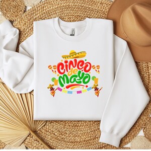 Cinco De Mayo Sombrero Sweatshirt, Mexican Fiesta Shirt, Unisex Sweatshirt, Funny Party Top, Cinco De Mayo Apparel