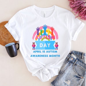 Autism Shirts Awareness Shirt | April Autism Awareness Month TShirt | Unisex V3