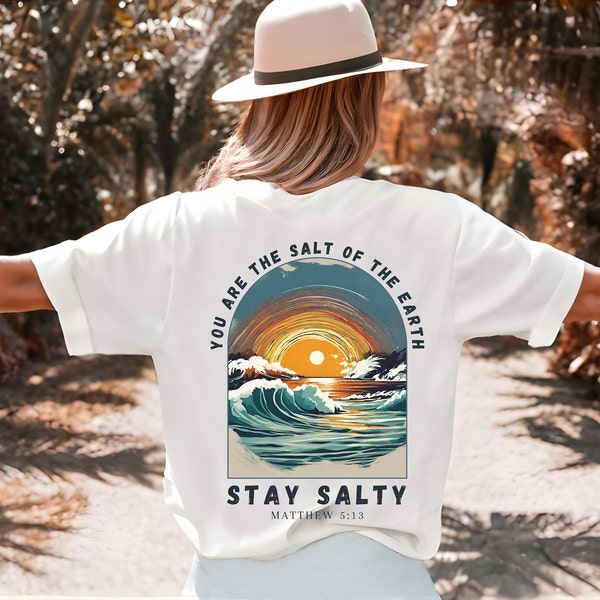 You are the salt, Christliches Shirt, Frauen Shirt, Glaube Shirt, Religiöses Shirt, Christliches Geschenk, Christliches Sprichwort, Blumen