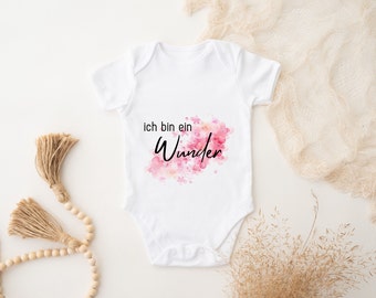 Ich bin ein Wunder, Baby Body, Baby Kleidung, Geschenk Baby, Blume, Schwangerschaft, Geburt, Babygeschenk, Junge, Mädchen, unisex, Mini