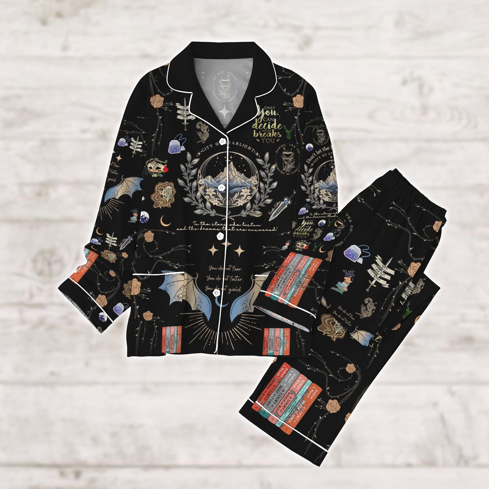 Discover Velaris Acotar Pajamas, City Of Starlight Pajamas Set, Sarah J Maas Women Pajamas, The Night Court Pajamas, Book Lover Gift