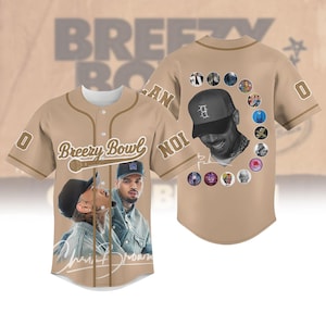 Personalized Chris Brown Breezy Bowl XX Baseball Jersey, Chris Brown Tour Jersey, Breezy Bowl XX 2025 Shirt, Chris Brown Merch