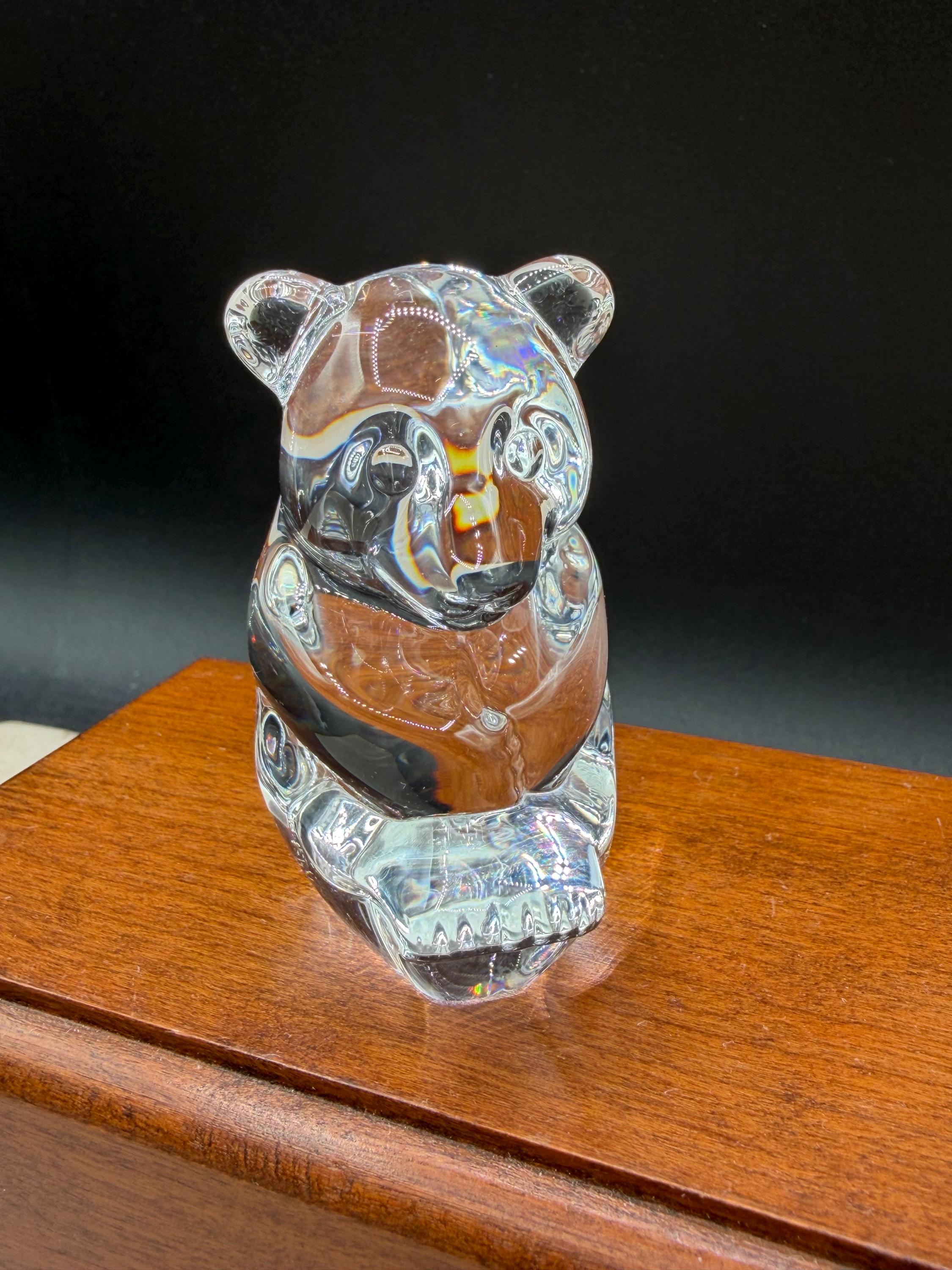STEUBEN GLASS クリスタル ガラス ベア Steuben Glass Bear - Etsy
