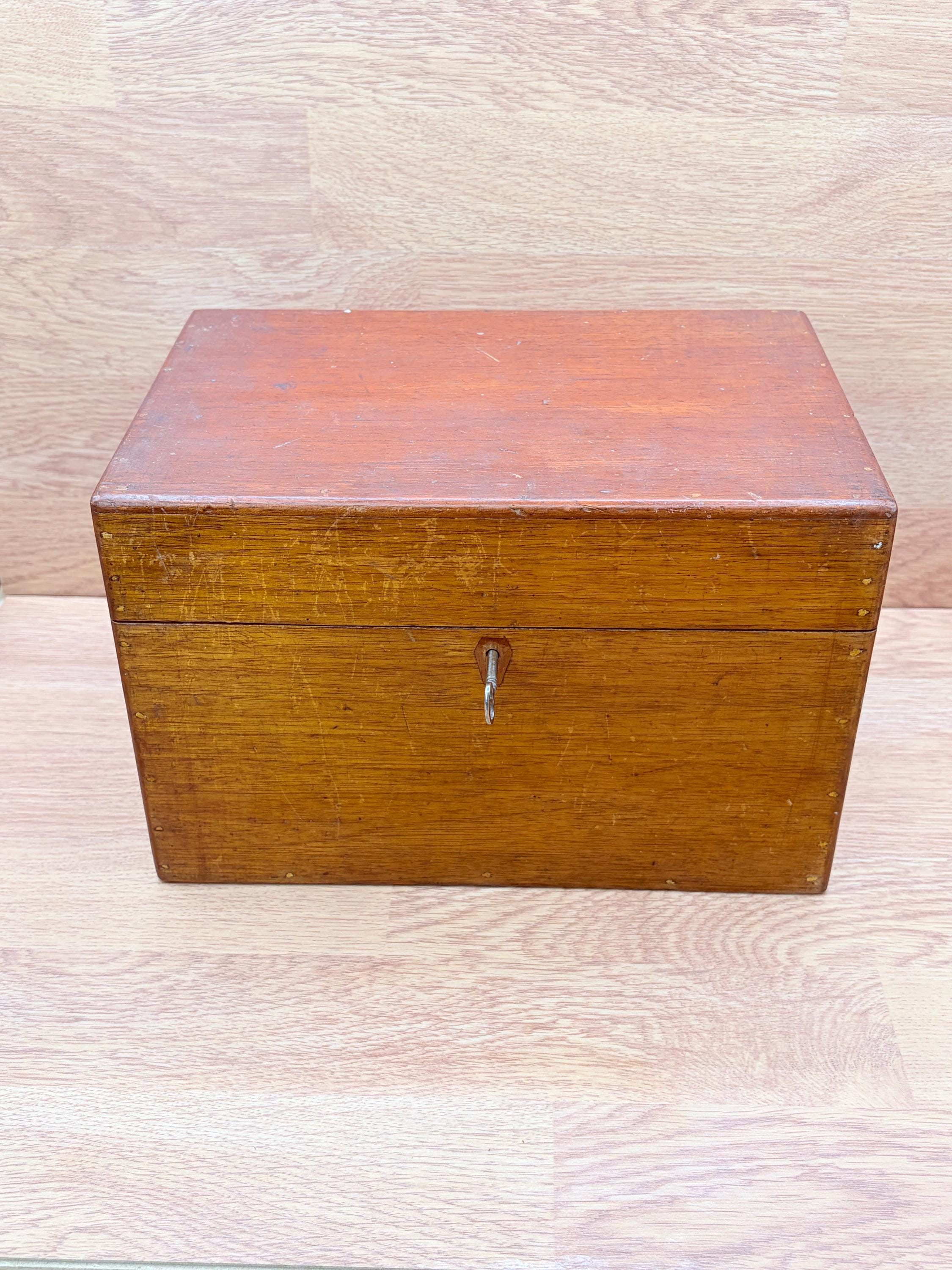 Antique Wooden Lockbox - Etsy