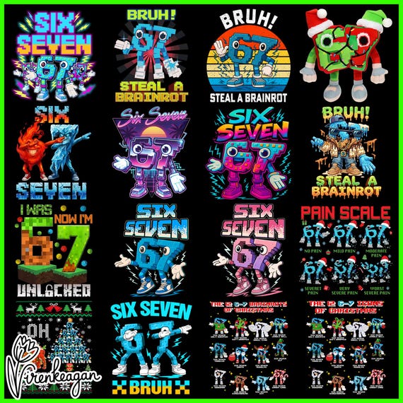 Steal a Brainrot Six Seven 67 Italian Brainrot Characters Kids Gaming PNG,Funny Six Seven 67 Brainrot Boys, Ice Cream Drip 67, Meme 67 Png