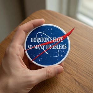 Artemis II Broderad Tygmärke, Inte Platt Vi Kontrollerade Stryk-på Tygmärken För Jacka Ryggsäck, NASA Space Enthusiast Present