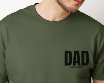 DAD T-Shirt | Dad T-Shirt | personalized children's names | Shirt fathers customizable | Father's Day | Gift | birthday | statement