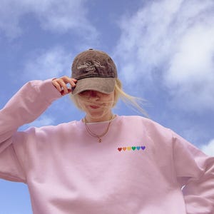 Pride trui met regenbooghart | LGBTQ sweatshirt met de tekst "Love Is Love" | Regenboog trui met ronde hals, unisex | Cadeau voor LGBTQ | Queer statement trui