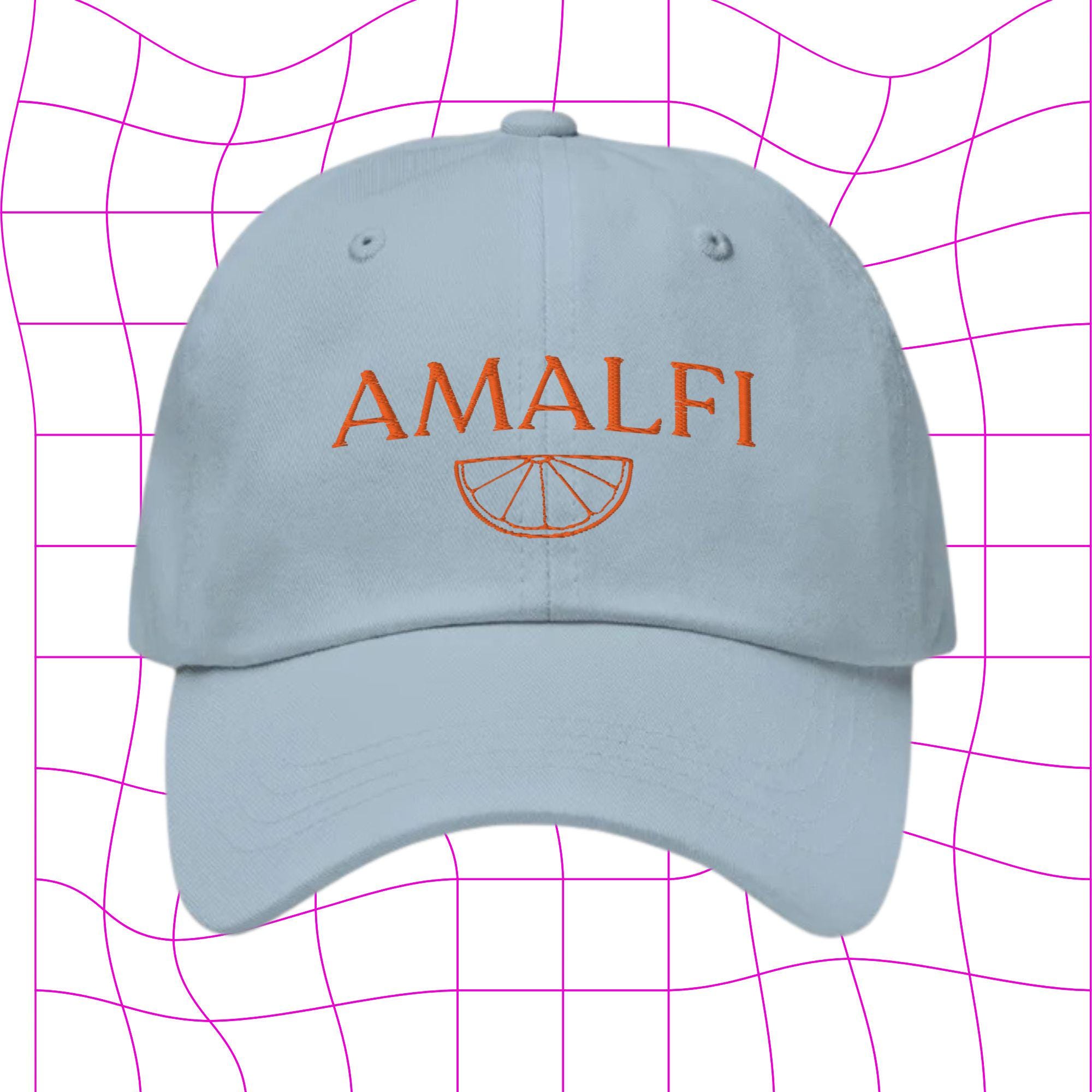 Amalfi Dad Cap – Embroidered Italy Cap – Summer Aesthetic  display picture 1