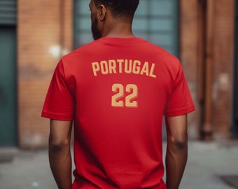 Portugal EM Shirt 2024 Portugal Fussball Trikot TShirt Personalisierbar Custom Soccer Top Europameisterschaft Football European Championship