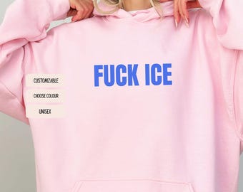 Fuck ICE Hoodie - Antifascistische statement hoodie tegen deportatie en repressie | Activistische streetwear unisex