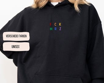 FCK MRZ Hoodie – Statement hoodie against racism & fascism | Protest hoodie for activists and streetwear fans