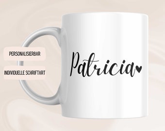 Kaffeetasse Personalisierbar mit Namen Kaffeebecher Custom Style Coffee Mug GenZ Meme Tik Tok Tiktok Statement Gift For Him Gift For Her Y2K