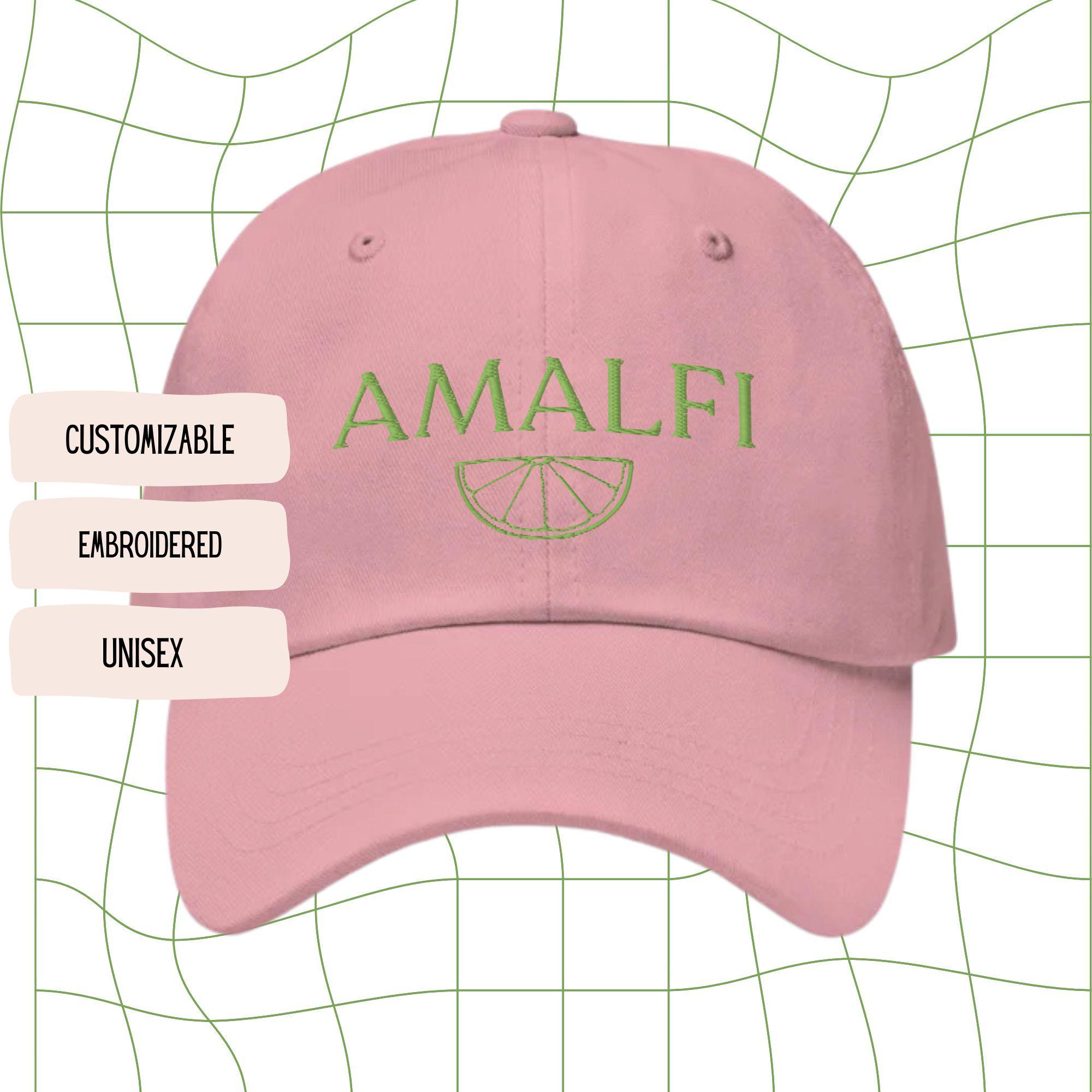 Amalfi Dad Cap – Embroidered Italy Cap – Summer Aesthetic  display picture 3