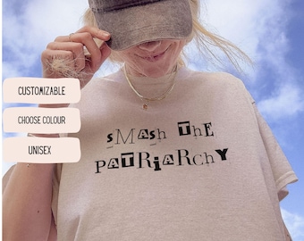Smash the Patriarchy Shirt | Feminist Statement Shirt | Equality Girl Power Tee | Activism Gift | Unisex Organic Cotton Vegan