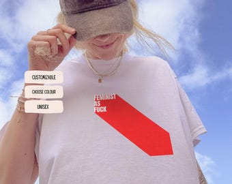 Feminist As Fuck Shirt - Statement T-Shirt for Feminists - Unisex Shirt - Empowerment Tee - Queer Feminism - Gift with Attitude